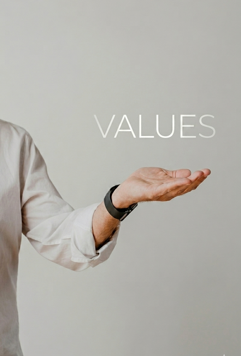 Premium values image representing EWOODS values and practical coordination